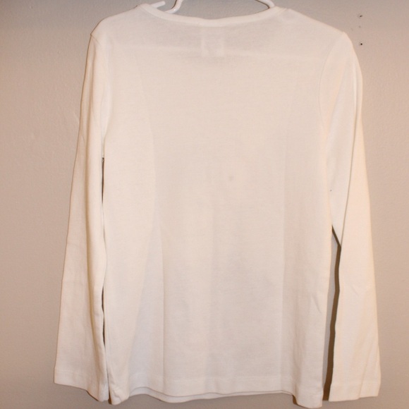 Gymboree White Long Sleeve Tee with Modern Graphic - Picture 5 of 5